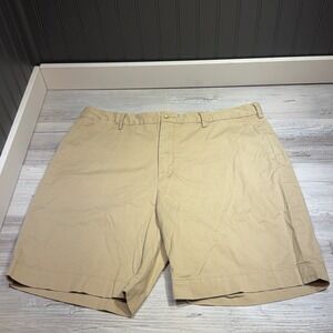 Polo Ralph Lauren Mens Shorts 38 Khaki Tan Stretch Classic Fit Chino Flat Front